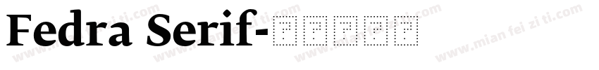 Fedra Serif字体转换